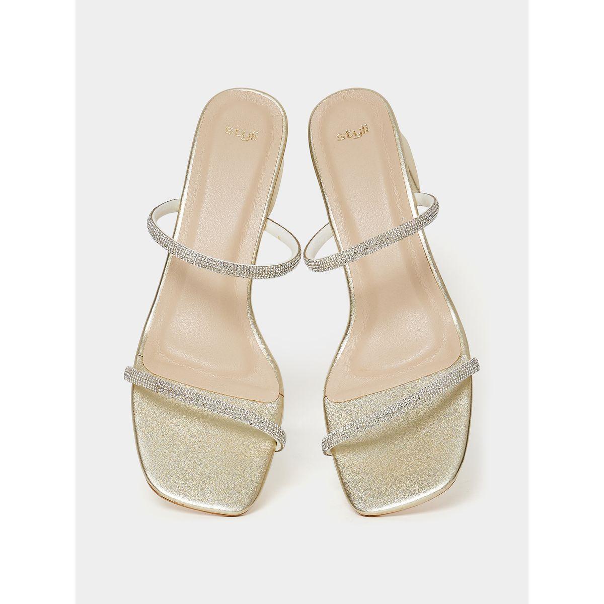 Styli Shimmer Embellished Double Band Heel Sandal-women-shoes-heels-image-5