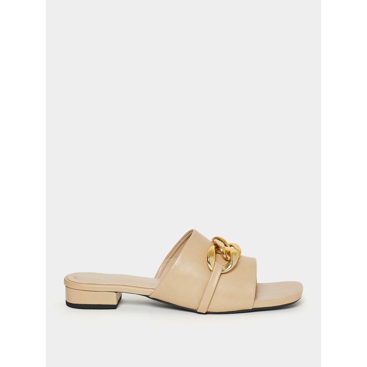 Styli Chain Embellished Heel Sandals-women-shoes-heels-image-2