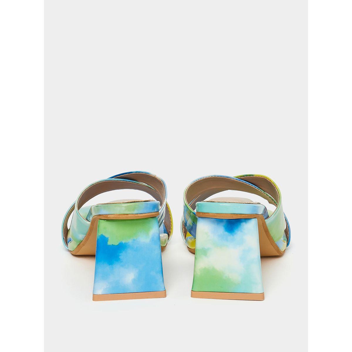 Styli Cross Band Triangular Block Heel Sandals-women-shoes-heels-image-4