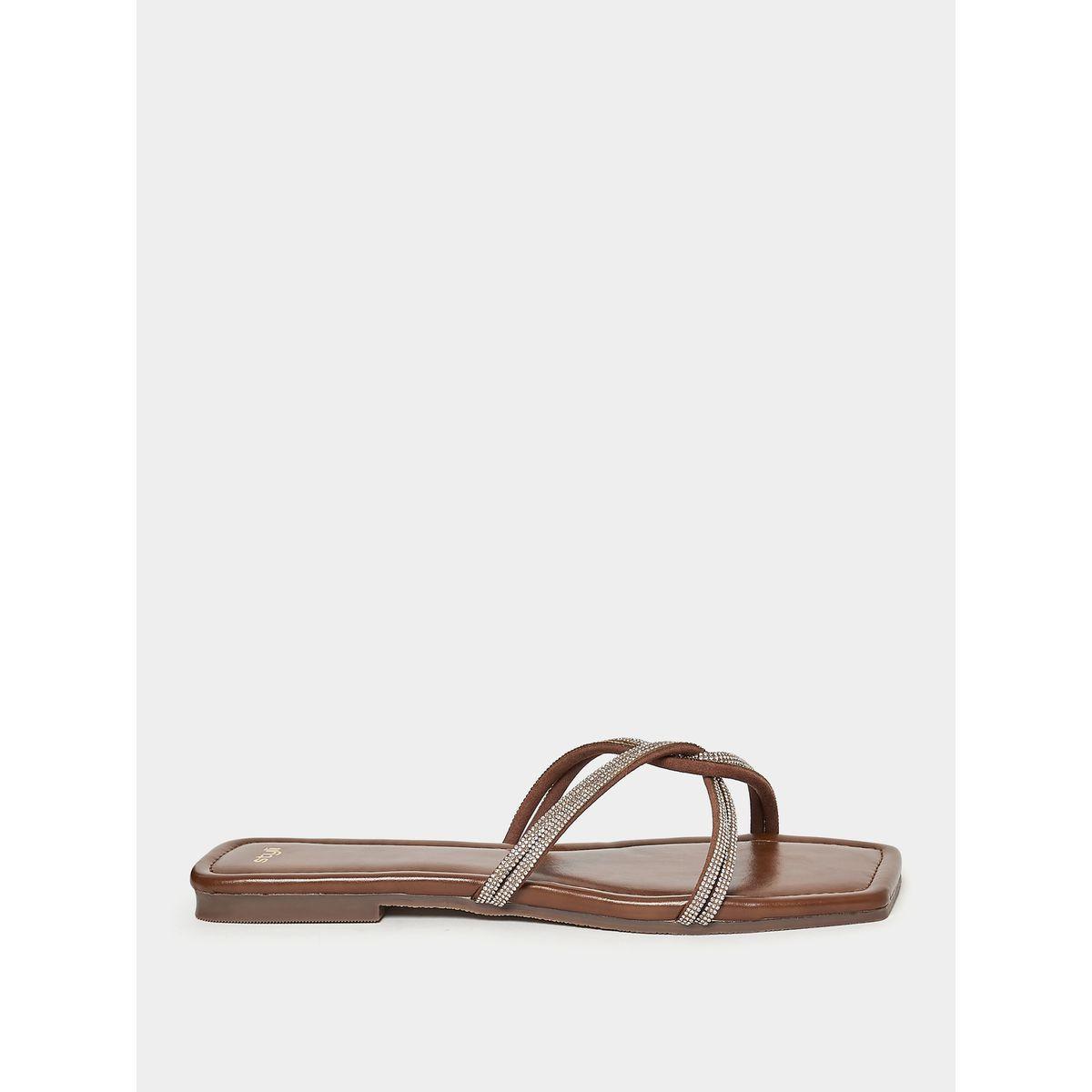 Styli Embellished Band Flat Sandal-women-shoes-sandals-flats-image-2