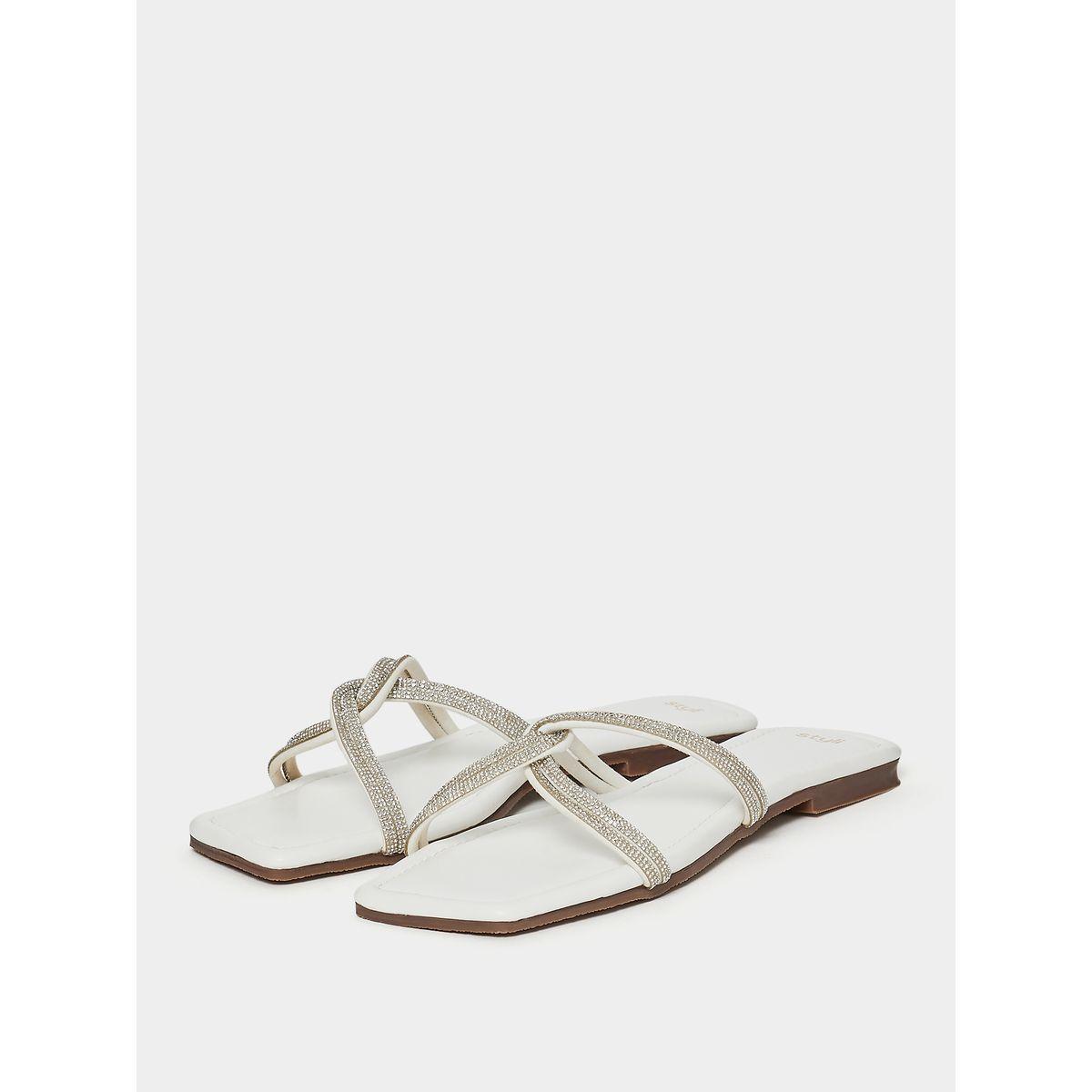 Styli Embellished Band Flat Sandal-women-shoes-sandals-flats-image-2