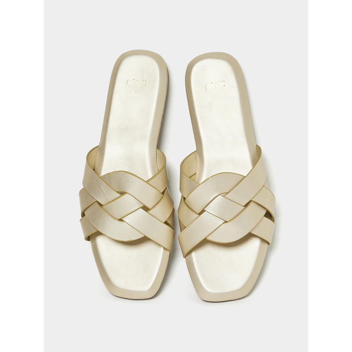 صندل فلات بسيور سميكة-women-shoes-sandals-flats-image-3
