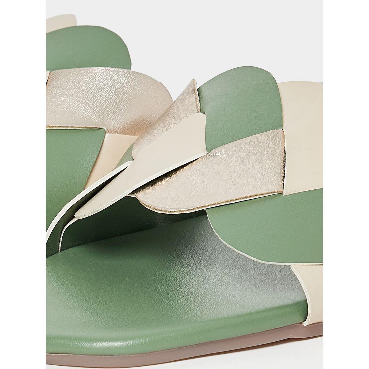 Styli Metallic Band Flat Sandal-women-shoes-sandals-flats-image-6