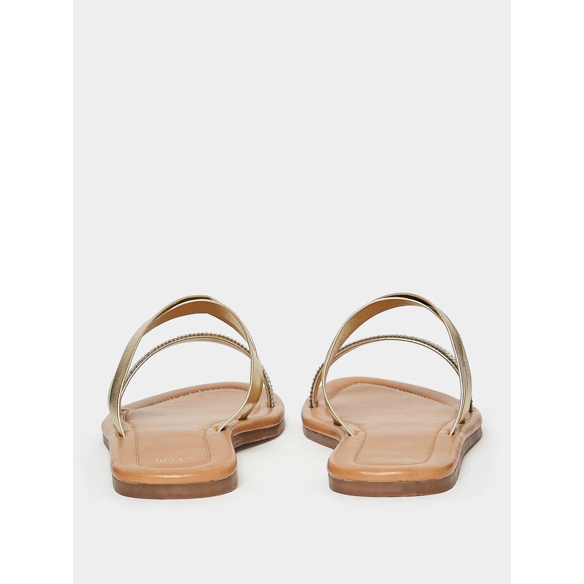 صندل فلات بسيور براقة-women-shoes-sandals-flats-image-4