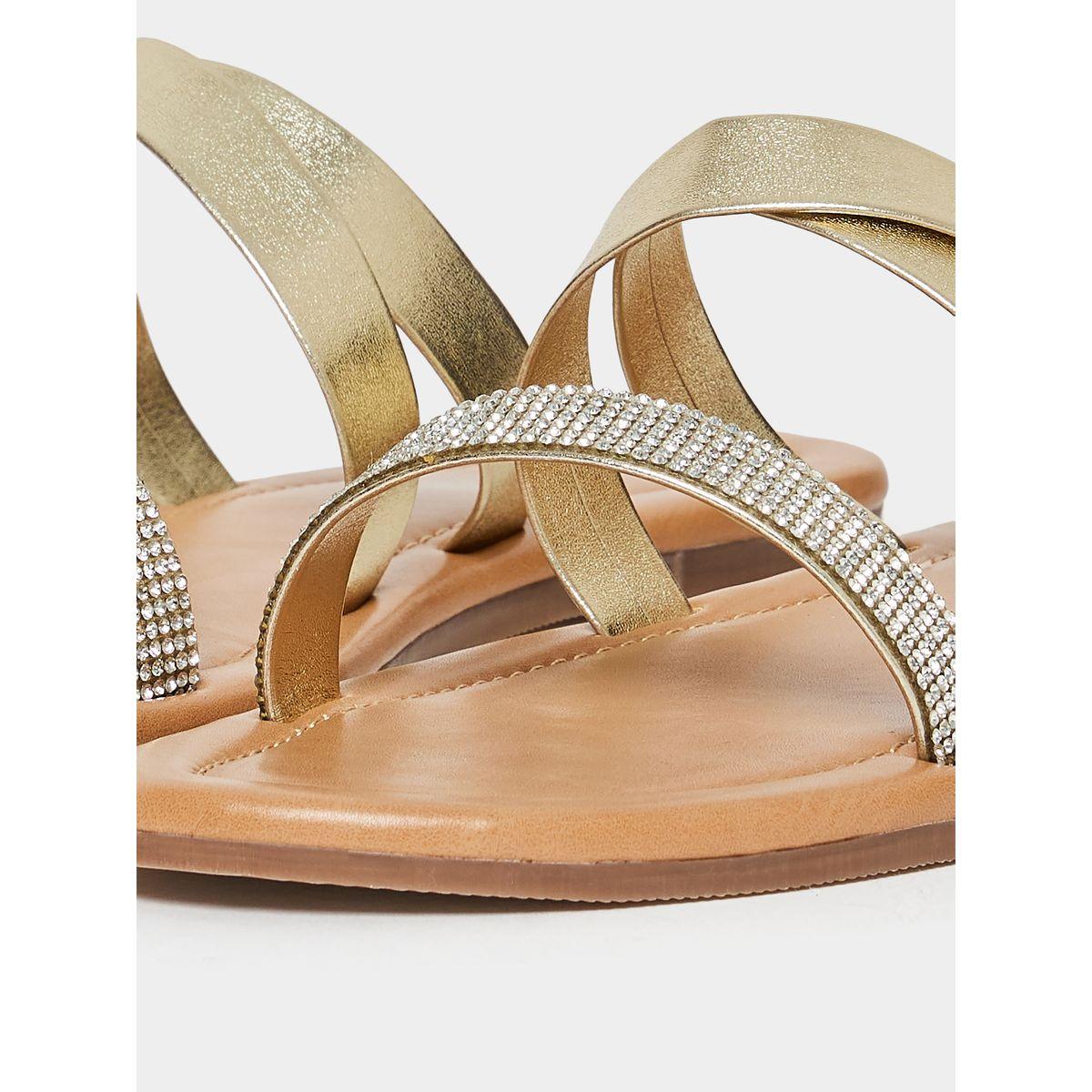 صندل فلات بسيور براقة-women-shoes-sandals-flats-image-6