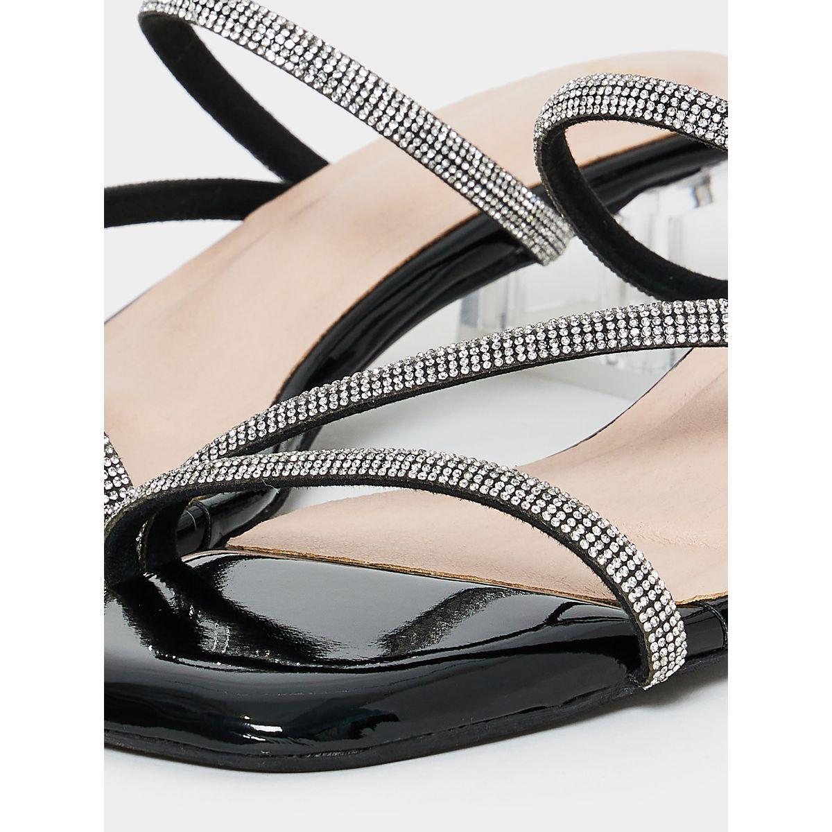 صندل بكعب منخفض وسيور براقة-women-shoes-heels-image-5