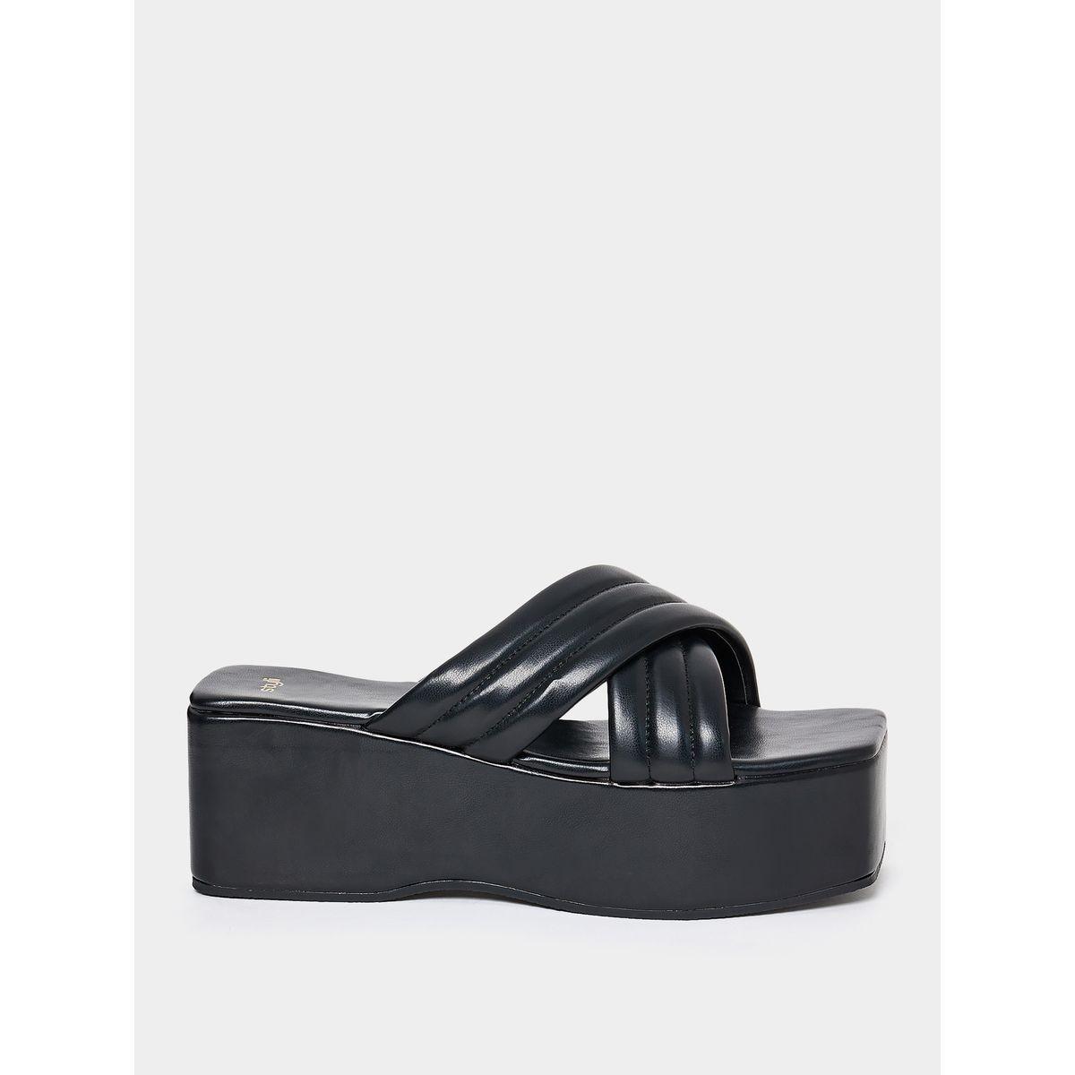 Styli Cross Band Platform Sandals-women-shoes-heels-image-2
