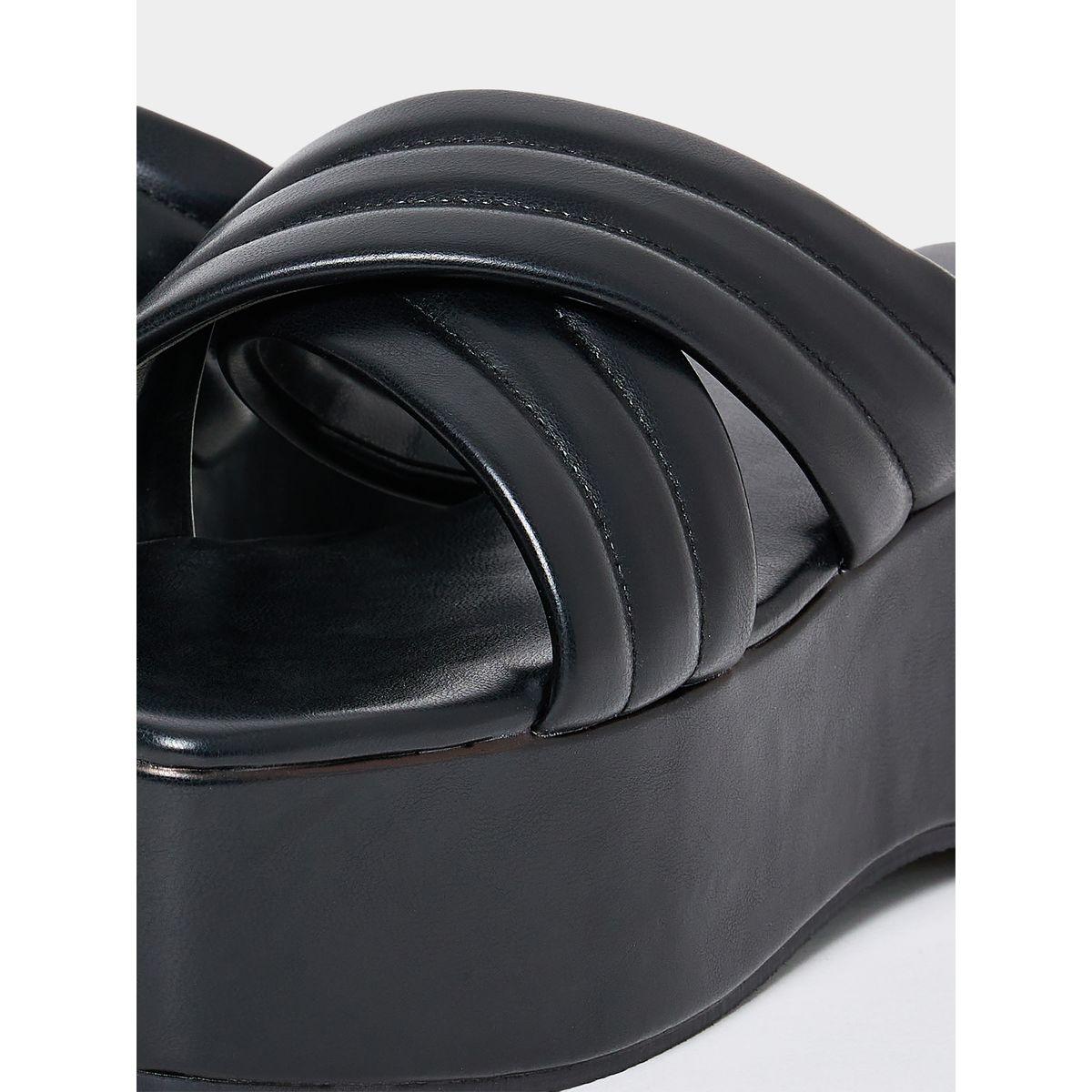 Styli Cross Band Platform Sandals-women-shoes-heels-image-6