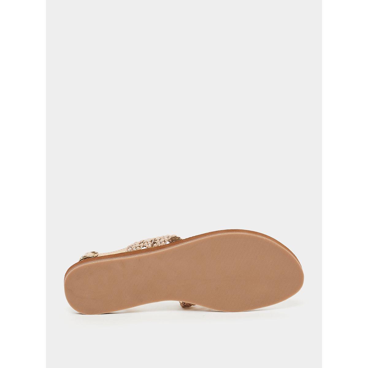 Styli Braided Strap Toe Post Flat Sandals-women-shoes-sandals-flats-image-7