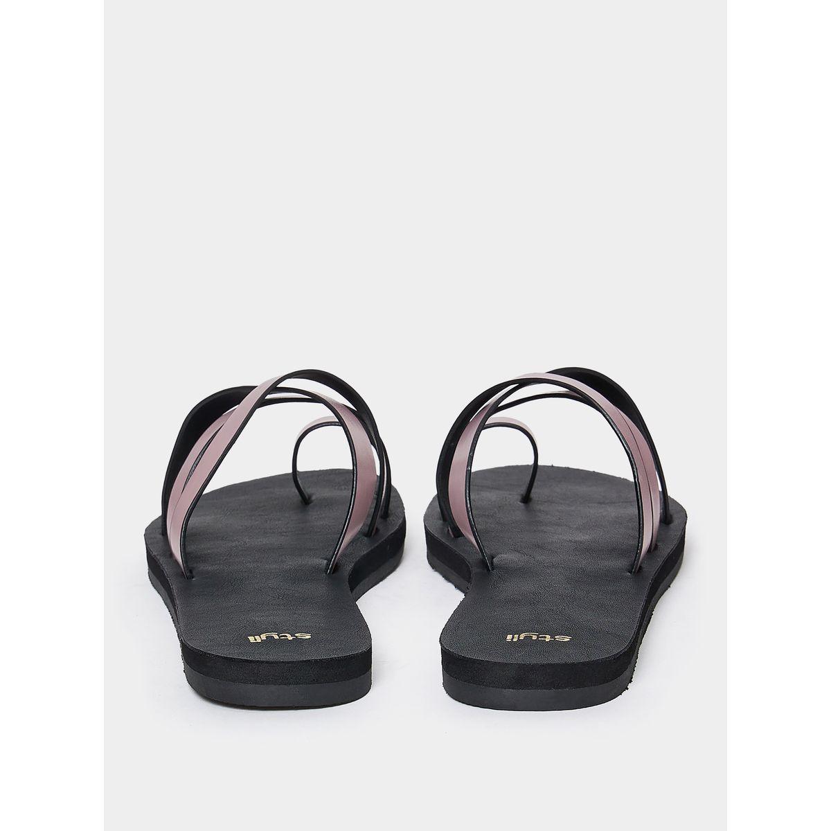 Styli Band Toe Cut Flat Sandal-women-shoes-sandals-flats-image-3