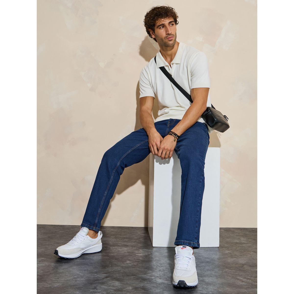 Styli Cotton Stretch 5-Pocket Regular Fit Jeans-men-clothing-bottoms-jeans-image-1
