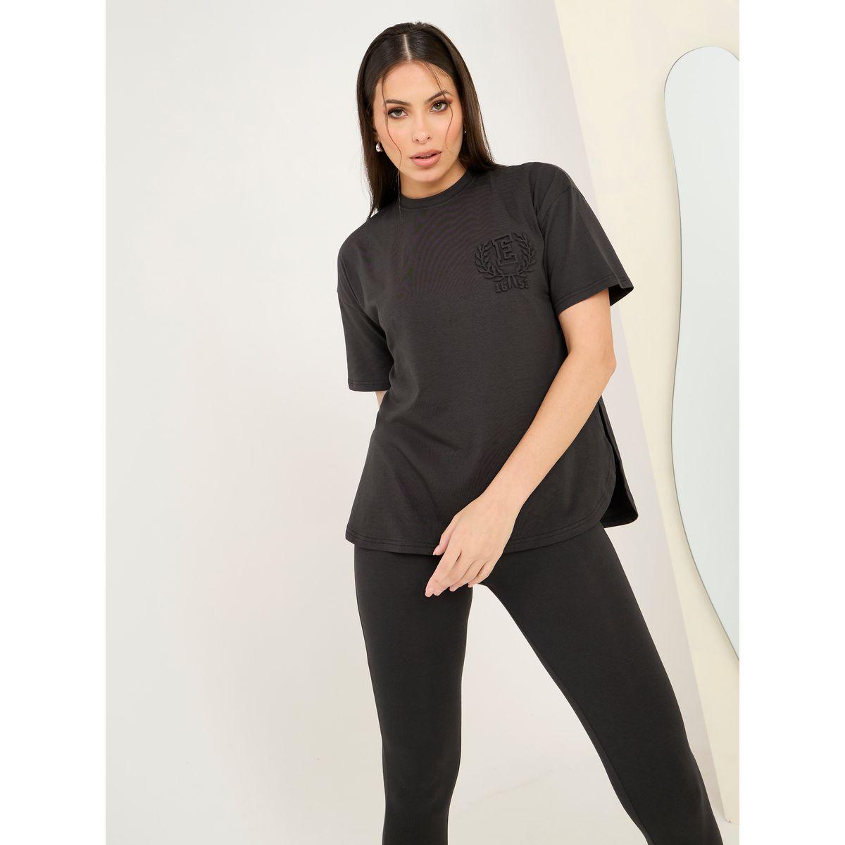 طقم منسق من ( ليقنز + تيشيرت )-women-clothing-coordsets-image-3