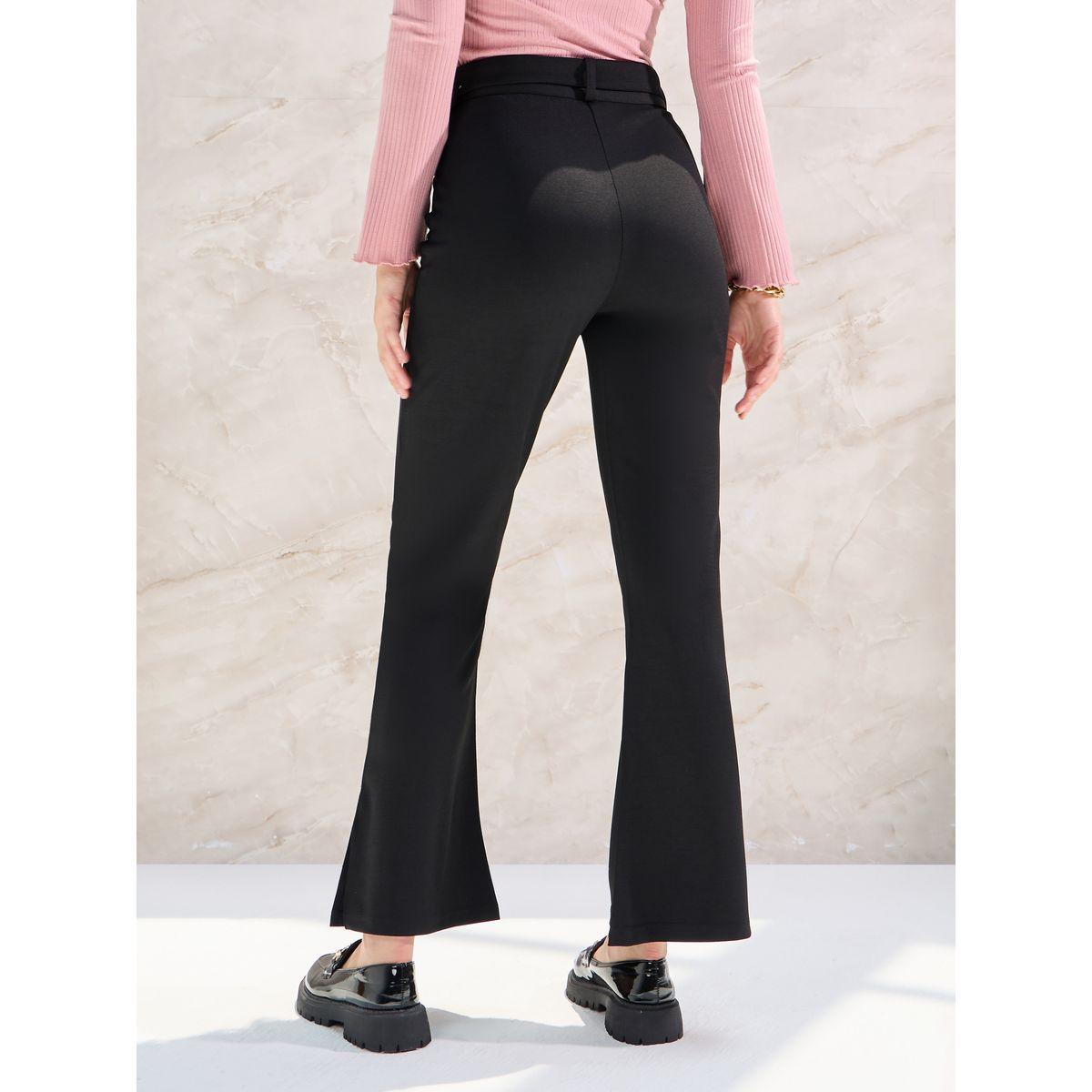 Styli Elevate Side Slit Fit & Flare Pants with Belt-women-clothing-bottoms-trousers-image-4