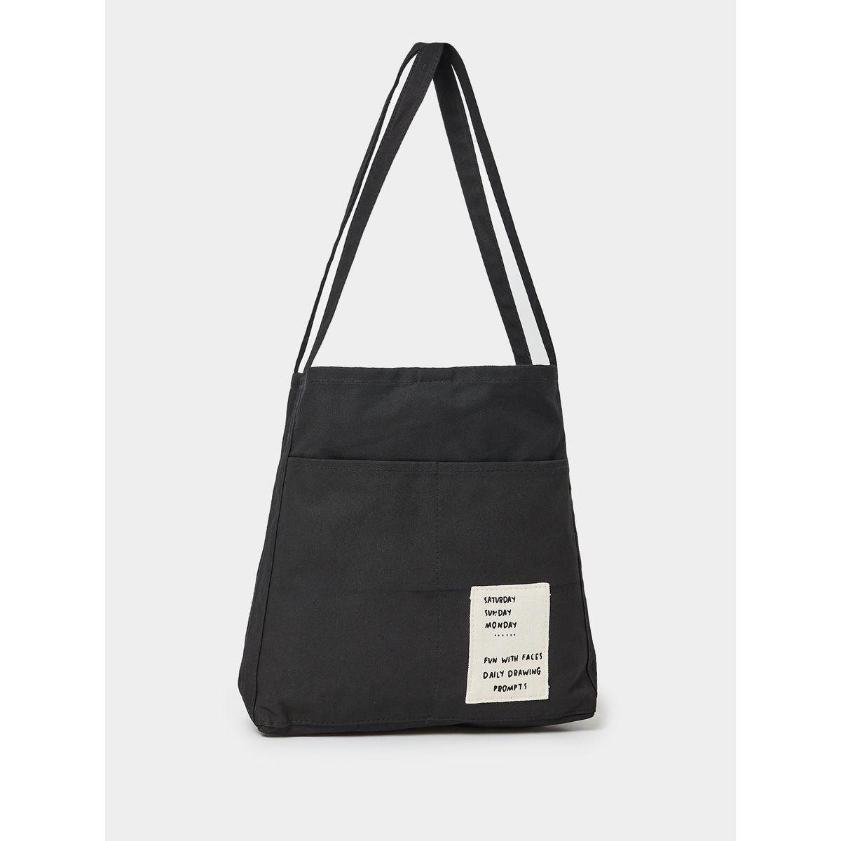 Styli Printed Patch Detail Shoulder Bag-women-bagsandwallets-handbags-image-1