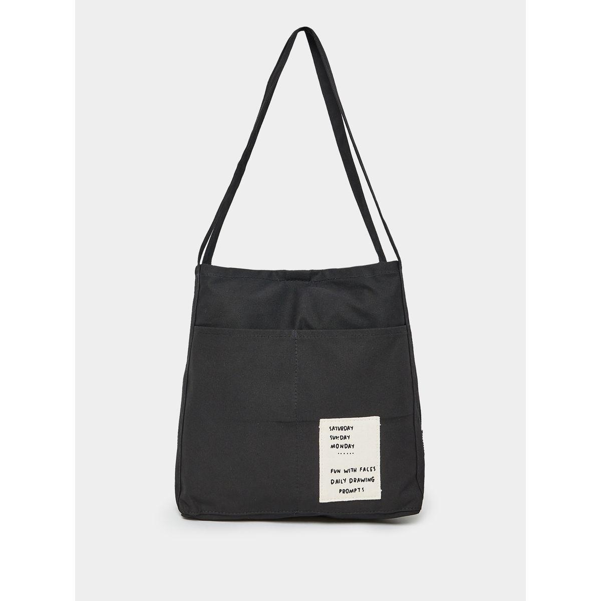 Styli Printed Patch Detail Shoulder Bag-women-bagsandwallets-handbags-image-2