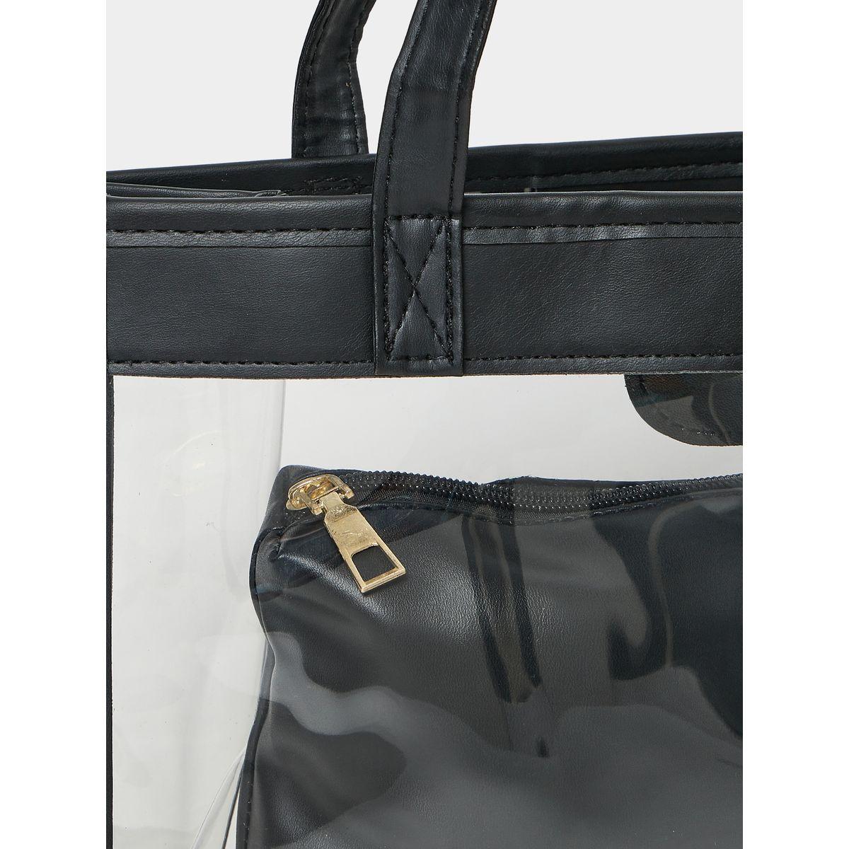 Styli Transparent Shoulder Bag And Pouch Set-women-bagsandwallets-handbags-image-3