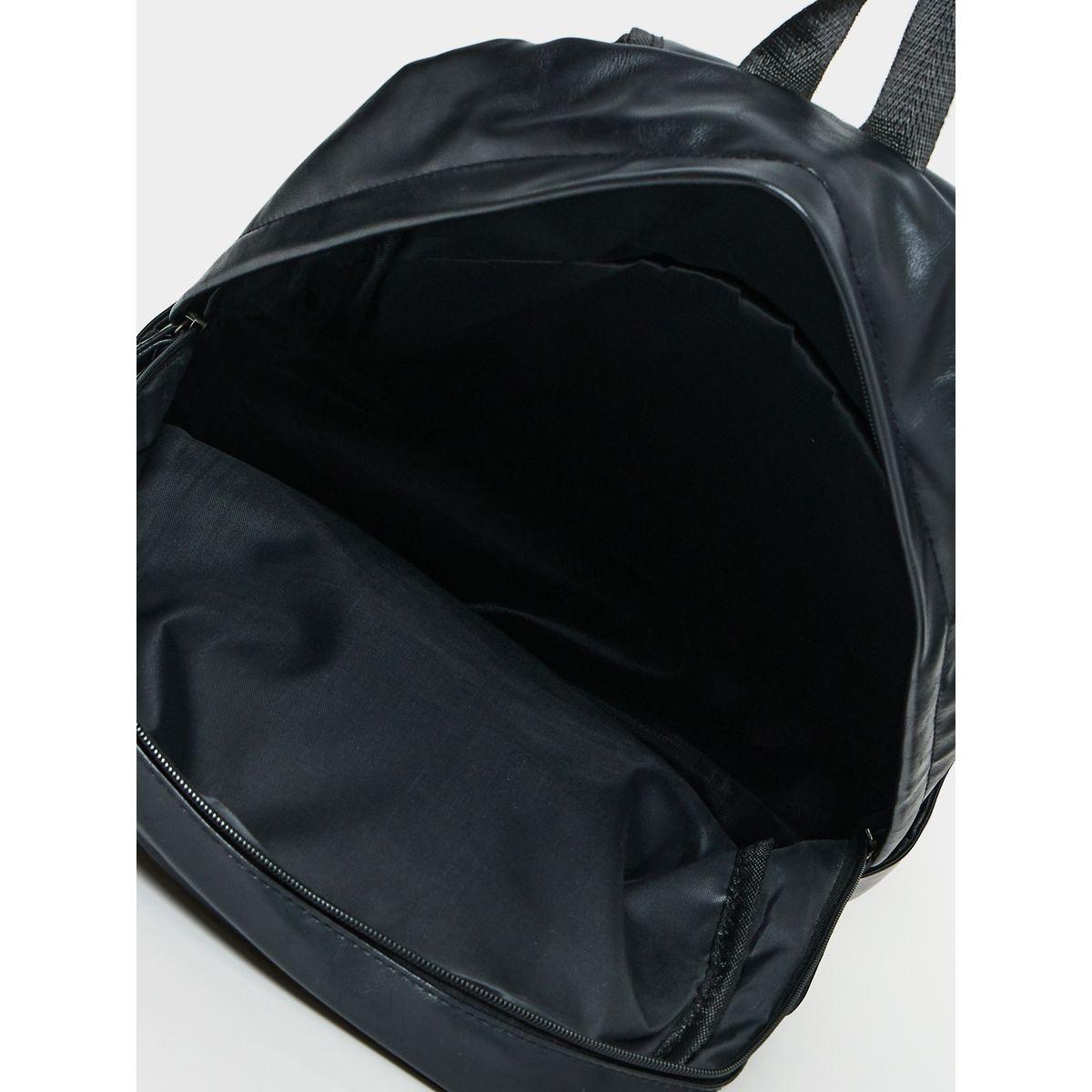 Styli Front Pocket Detail Faux Leather Backpack-women-bagsandwallets-backpacks-image-4