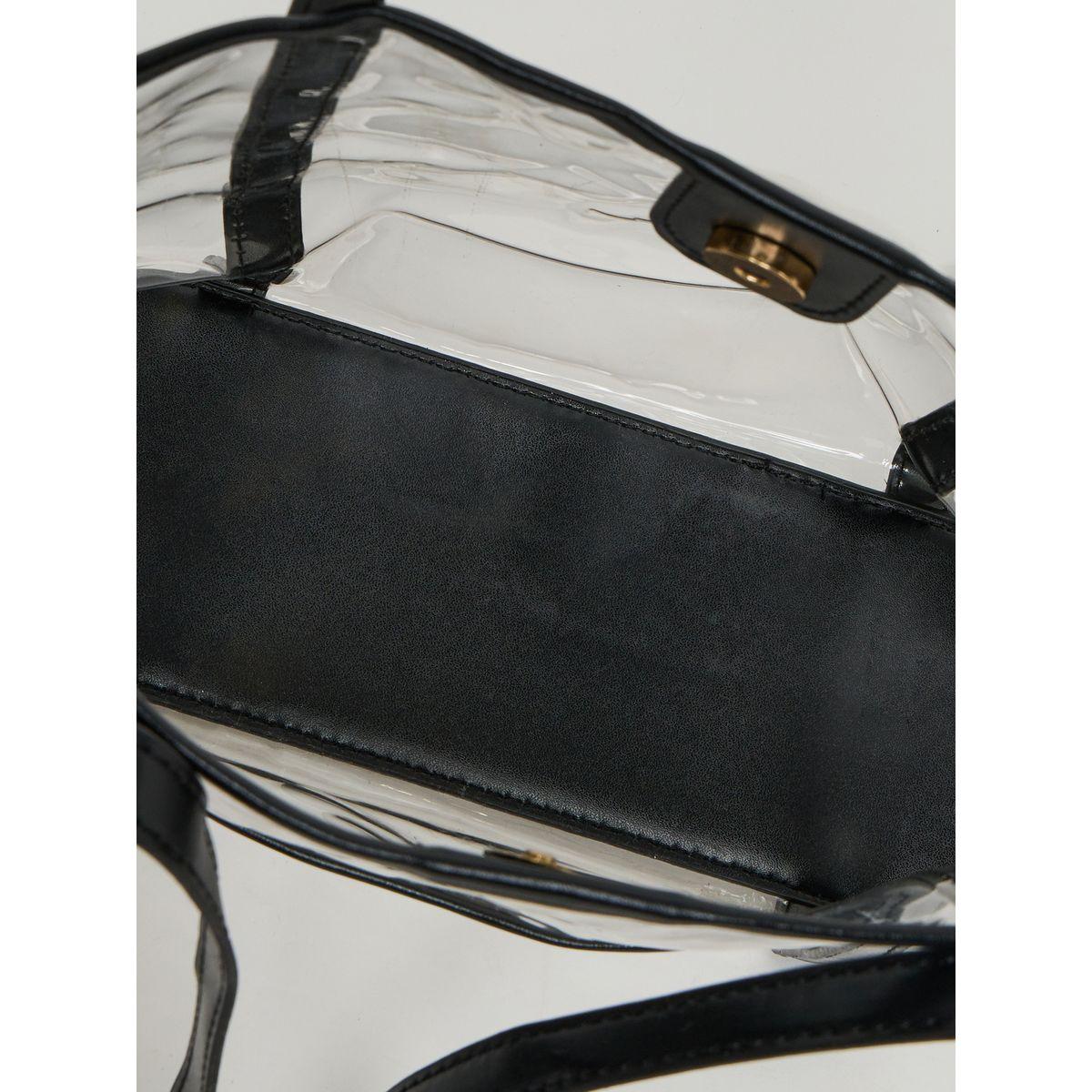 Styli Transparent Shoulder Bag with Inner Pouch-women-bagsandwallets-handbags-image-4