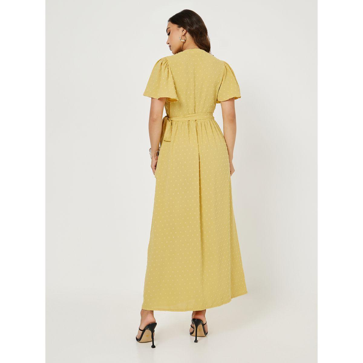 Styli Dobby Wrap Maxi Dress with Tie Waist-women-clothing-dresses-image-4