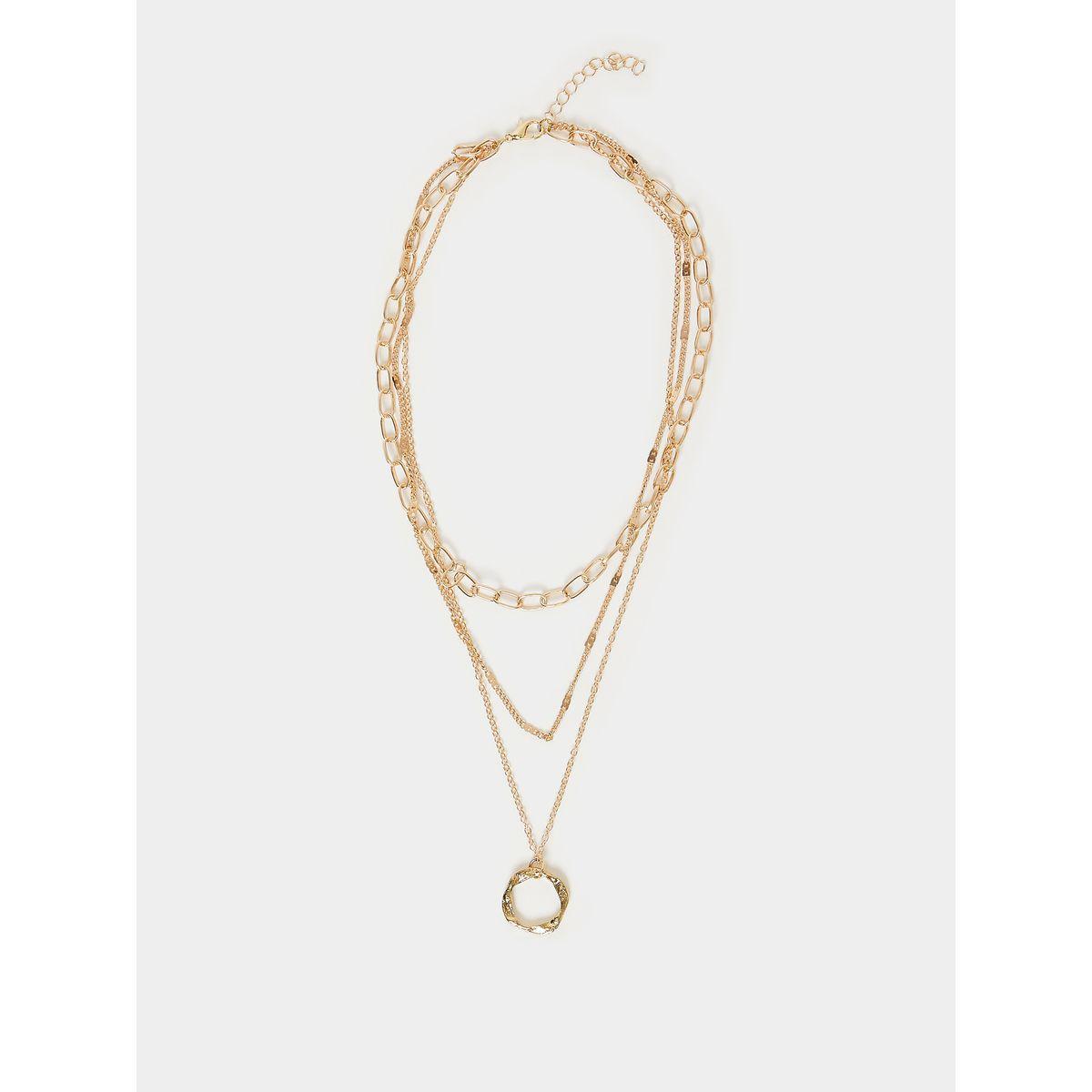 Styli Ring Pendant Link Layer Necklace-women-watchesandjewellery-jewellery-necklacesandpendants-image-1