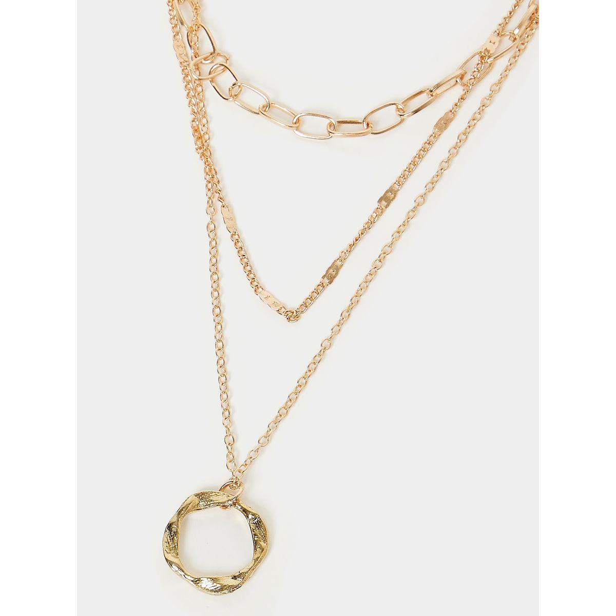 Styli Ring Pendant Link Layer Necklace-women-watchesandjewellery-jewellery-necklacesandpendants-image-2