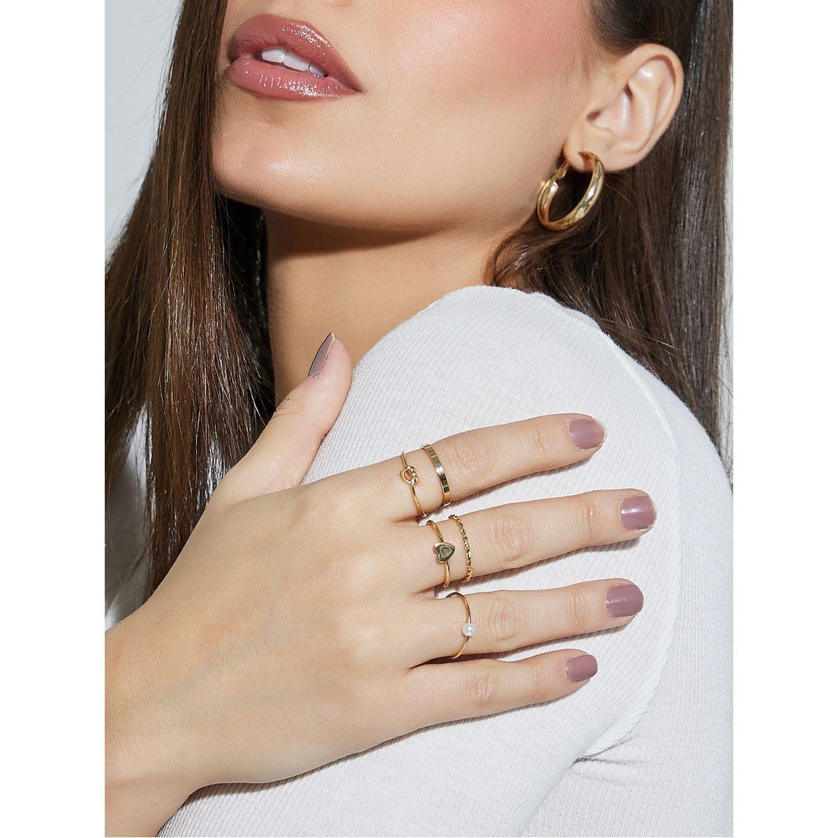 Styli Set of 5 - Minimal Rings-women-watchesandjewellery-jewellery-rings-image-2