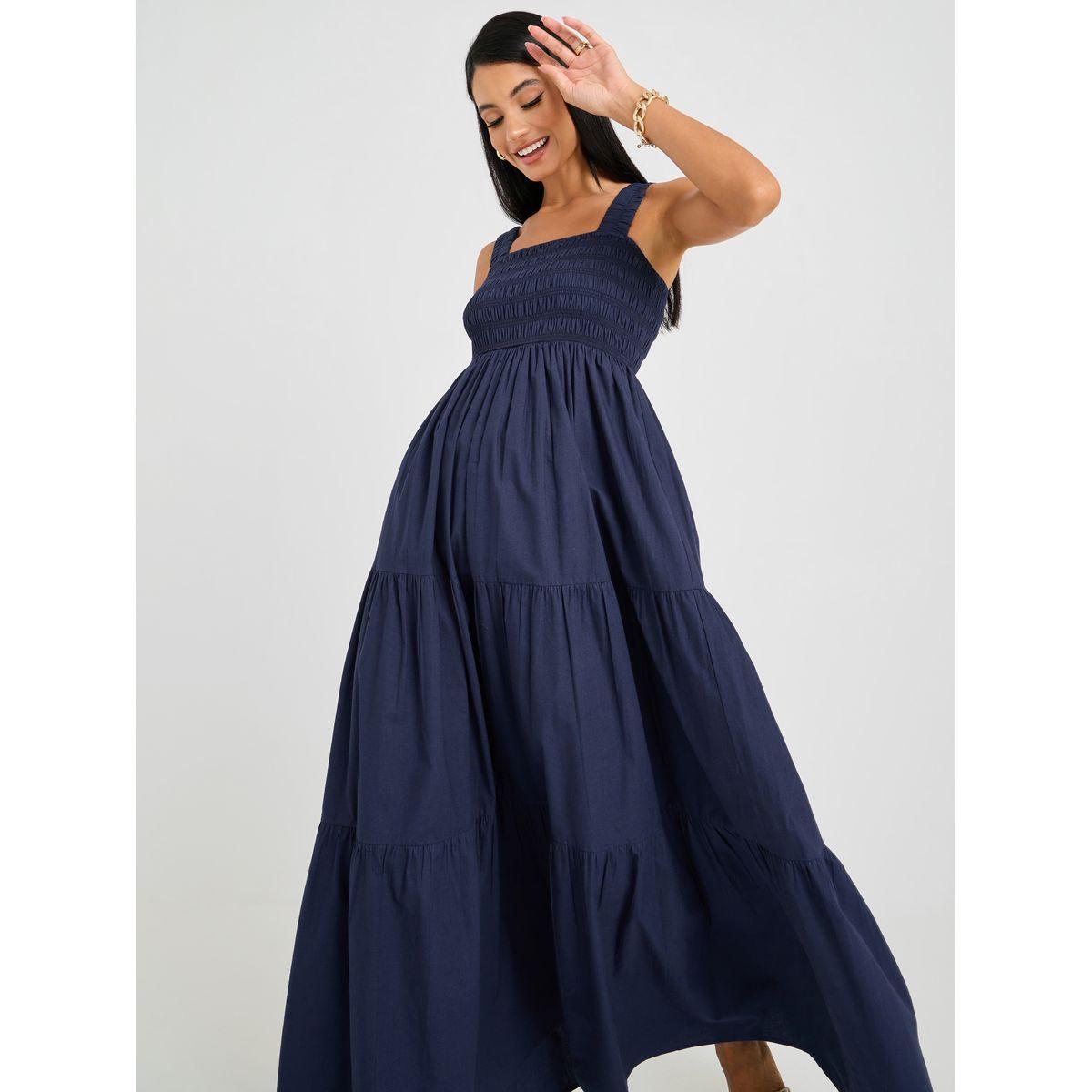 Styli Wide Strap Gathered Tiered Maxi Dress-women-clothing-dresses-image-2