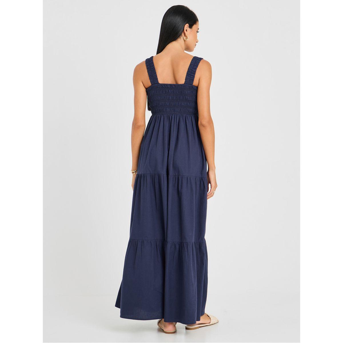 Styli Wide Strap Gathered Tiered Maxi Dress-women-clothing-dresses-image-4