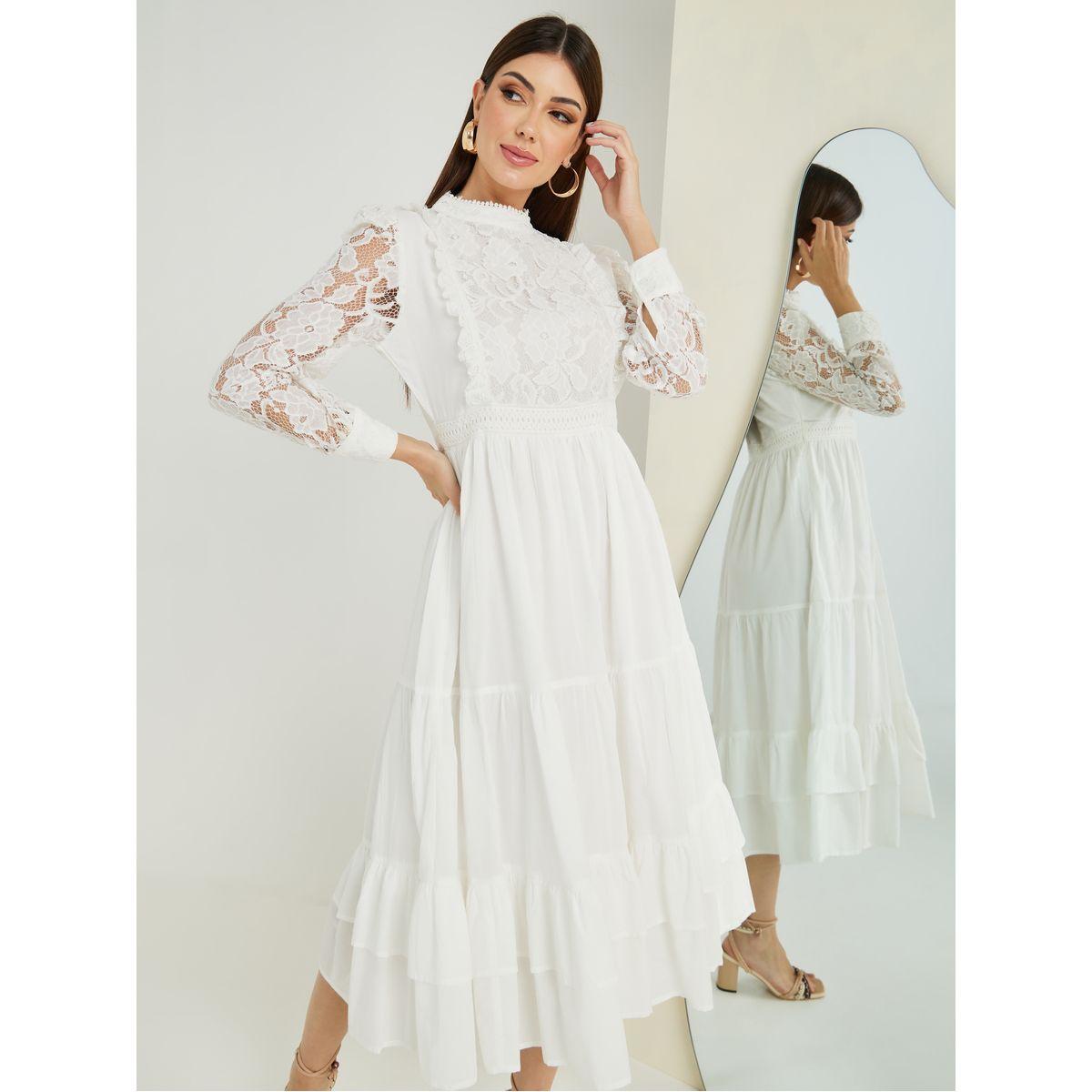 فستان ميدي بتفاصيل دانتيل-women-clothing-dresses-image-3