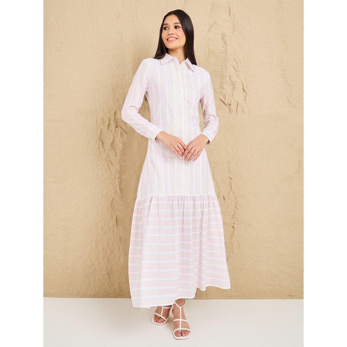 فستان طويل بتفاصيل مطرزة-women-clothing-dresses-image-1