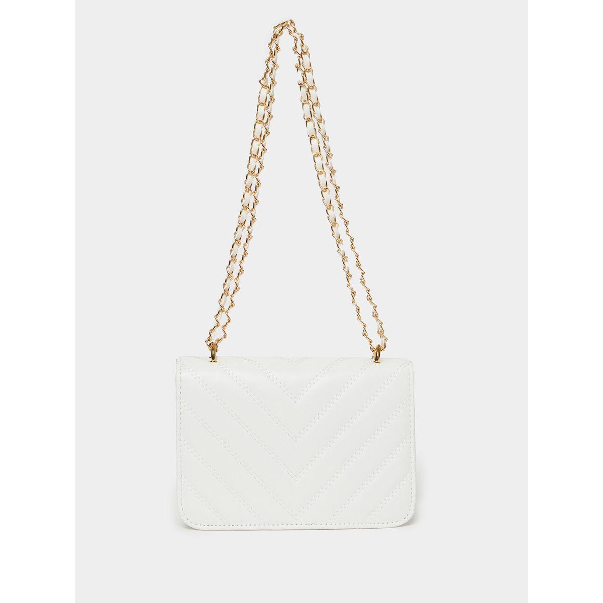 Styli Quilted Shoulder Bag with Chain Strap-women-bagsandwallets-handbags-image-3