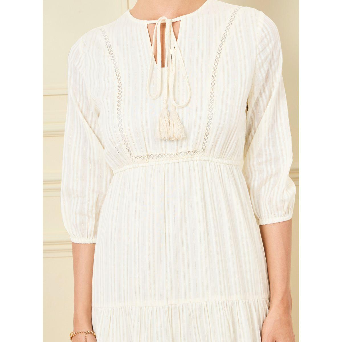 Styli Lace Ladder Insert Striped Tiered Maxi Dress-women-clothing-dresses-image-3