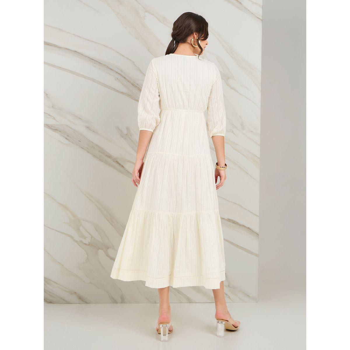 فستان ميدي بأربطة ياقة-women-clothing-dresses-image-5