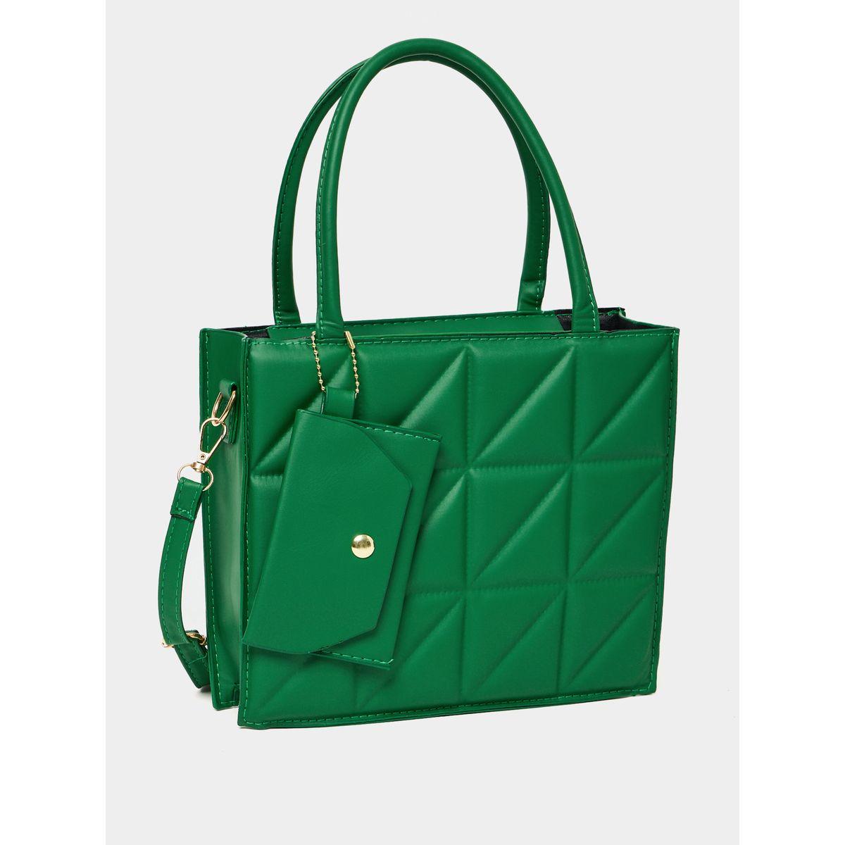 Styli Quilted Detail Handbag with Pouch -women-bagsandwallets-handbags-image-1