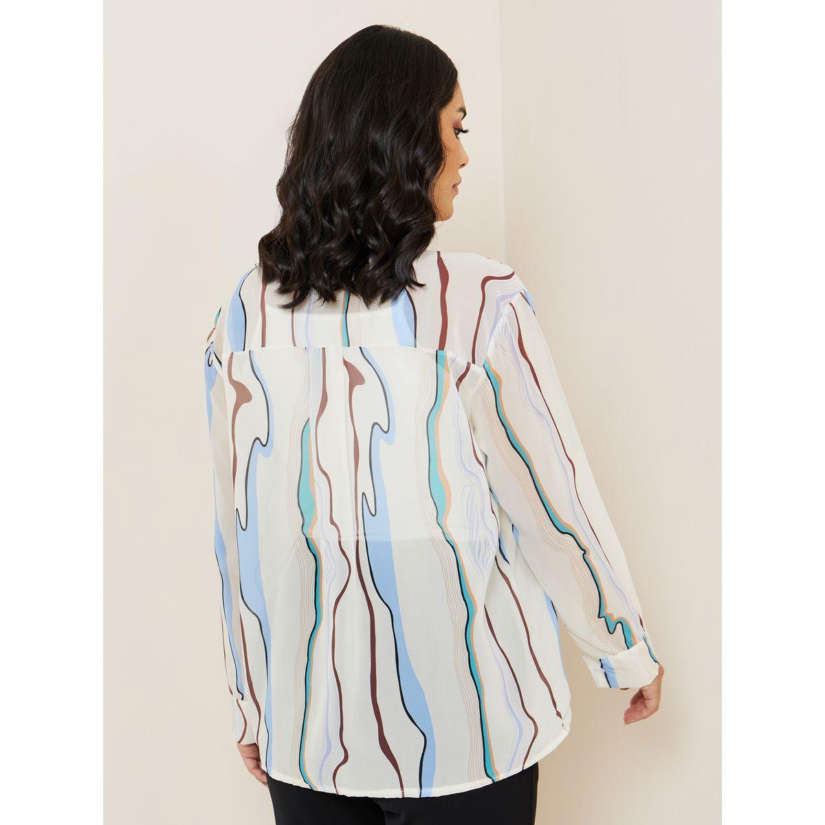 Styli All Over Print Light Chiffon Longline Shirt-women-clothing-shirtsandblouses-shirts-image-5