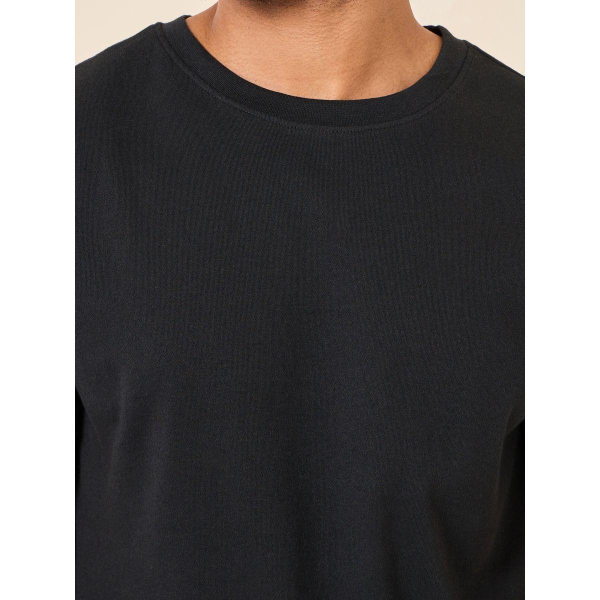 Styli Interlock Regular T-Shirt & Pintuck Shorts Co-Ord Set-men-clothing-coordsets-image-3