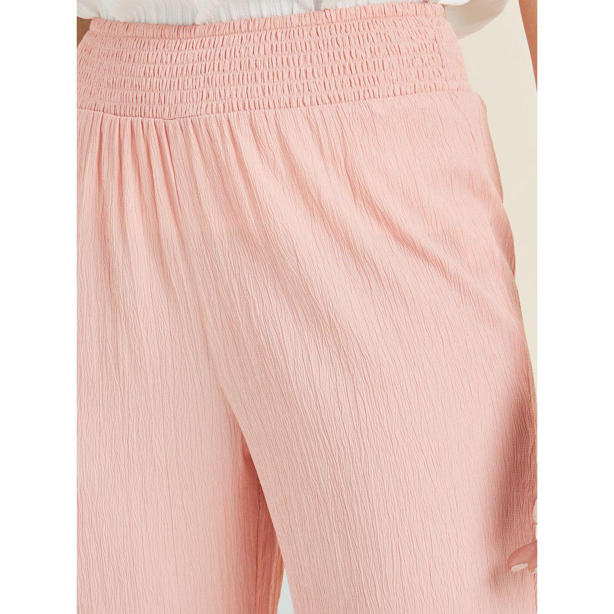 Styli Textured Mid Waist Straight Leg Pants-women-clothing-bottoms-trousers-image-4