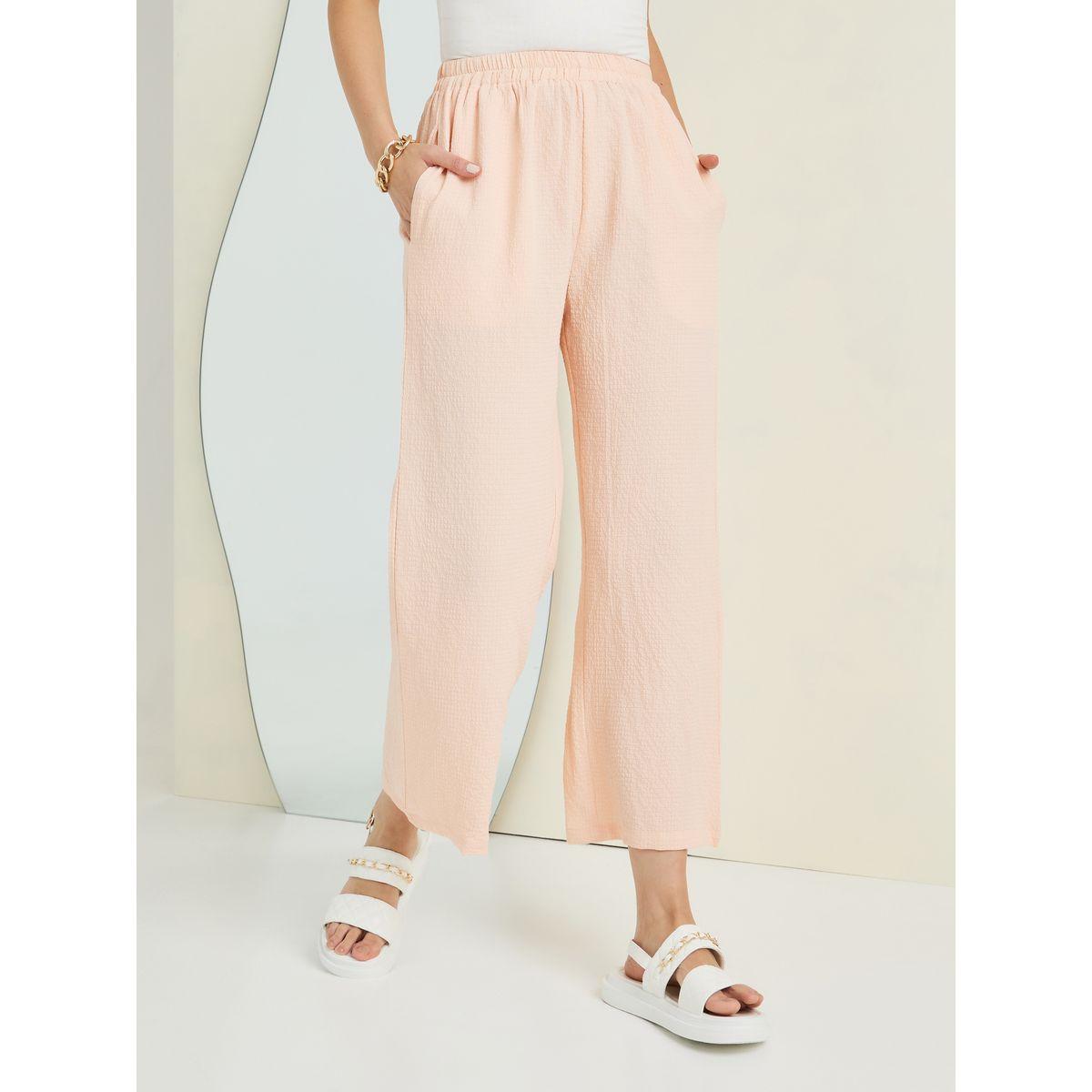 Styli Textured Relaxed Fit Trouser-women-clothing-bottoms-trousers-image-2
