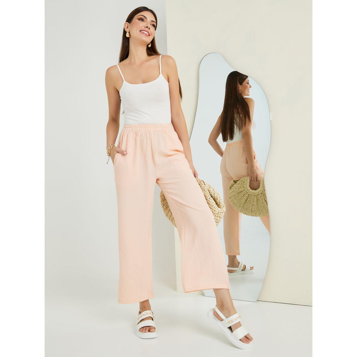 بنطال قصير بقصة مريحة-women-clothing-bottoms-trousers-image-3