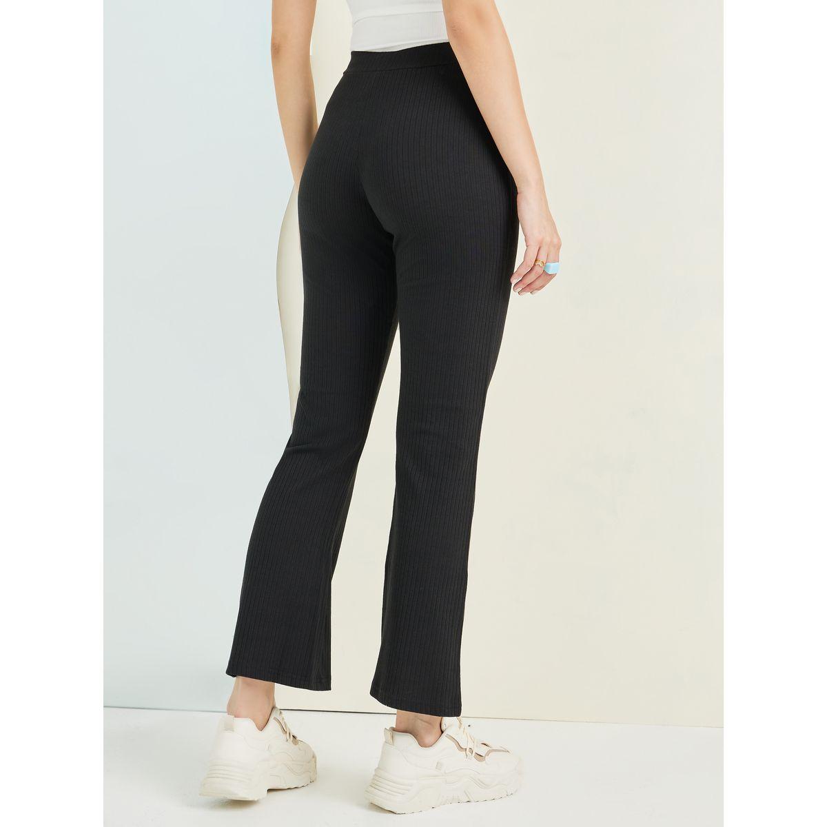 Styli Textured Ribbed Fit and Flare Leggings-women-clothing-bottoms-leggings-image-5