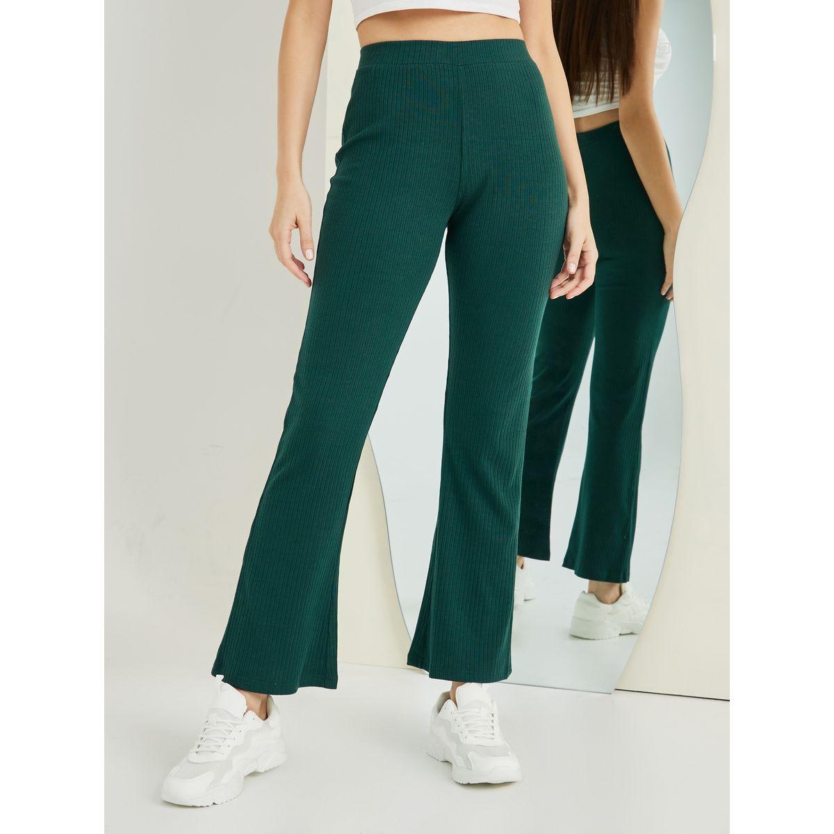 Styli Textured Ribbed Fit and Flare Leggings-women-clothing-bottoms-leggings-image-3