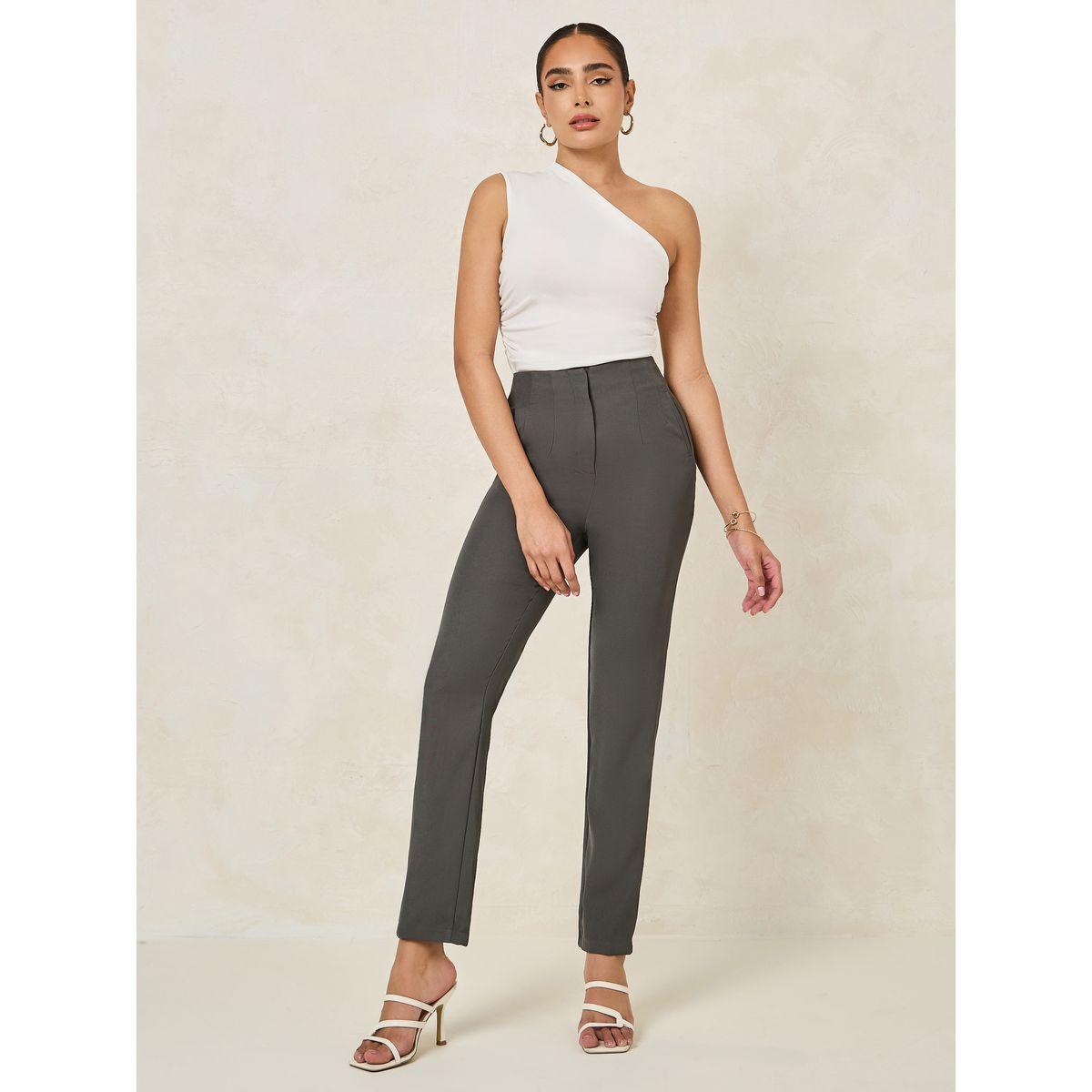 Styli High Rise Tapered Fit Ankle Length Pants-women-clothing-bottoms-trousers-image-2