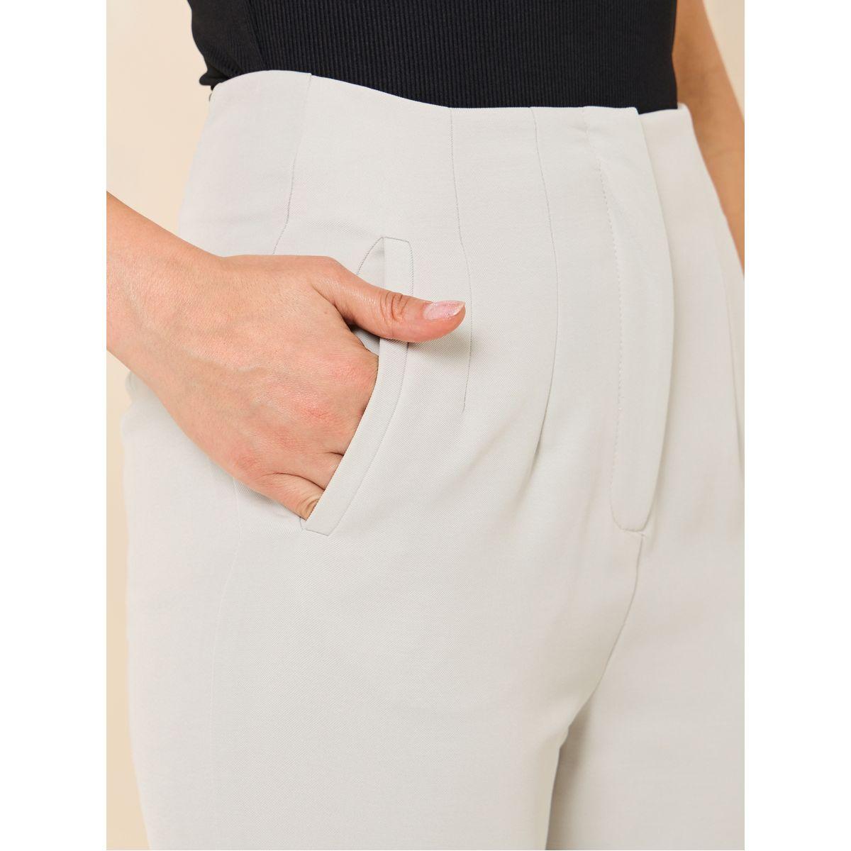 بنطال بقصة مستدقة وخصر عالي-women-clothing-bottoms-trousers-image-3