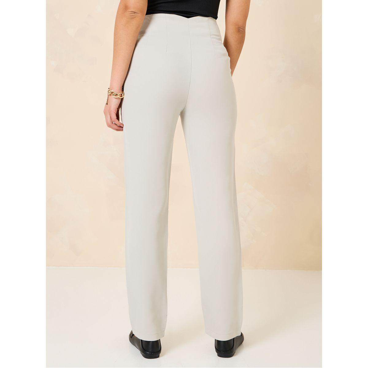 بنطال بقصة مستدقة وخصر عالي-women-clothing-bottoms-trousers-image-4