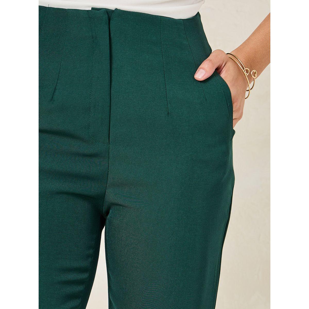 بنطال بقصة مستدقة وخصر عالي-women-clothing-bottoms-trousers-image-3