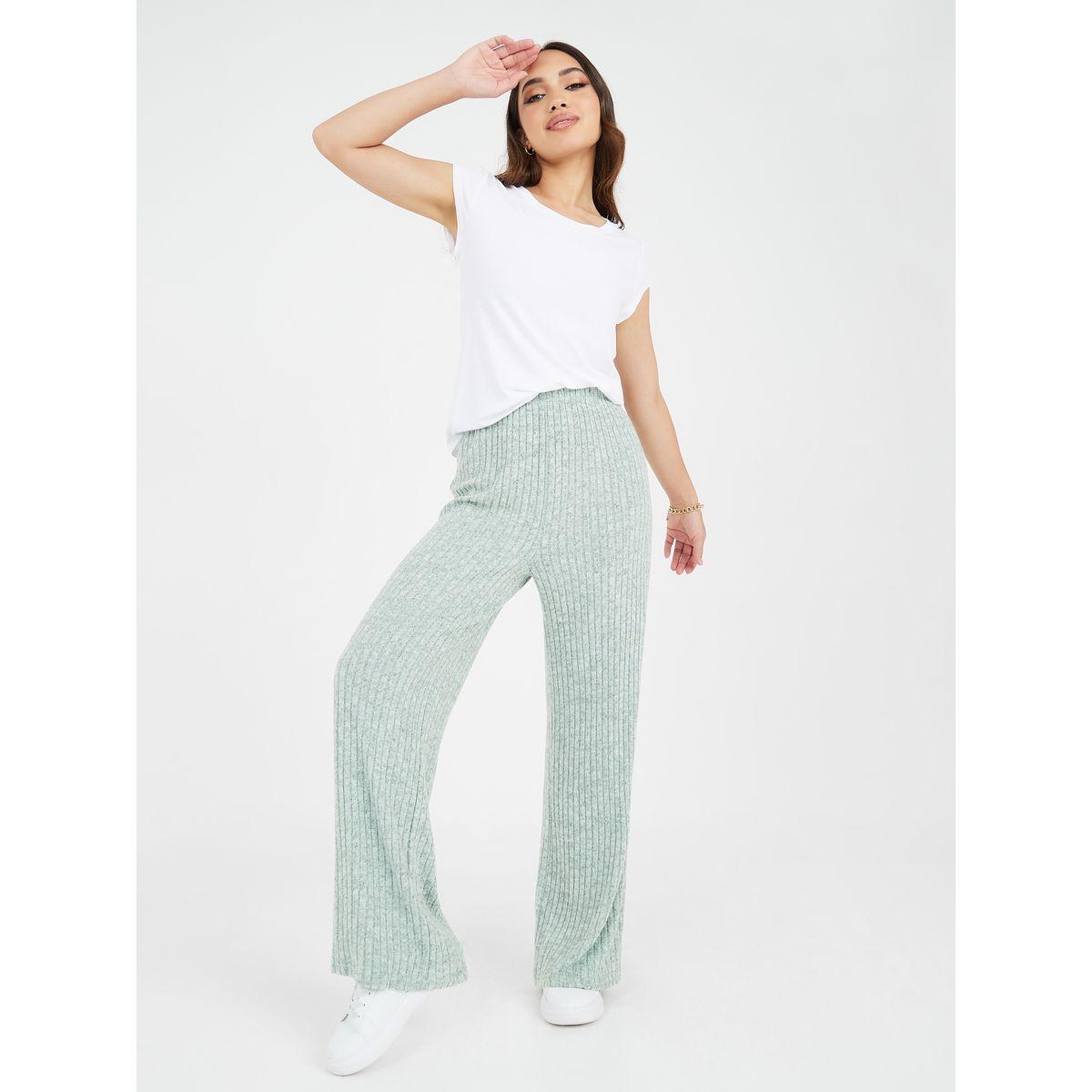 جوغر محبوك بخصر مطاطي-women-clothing-bottoms-joggers-image-1