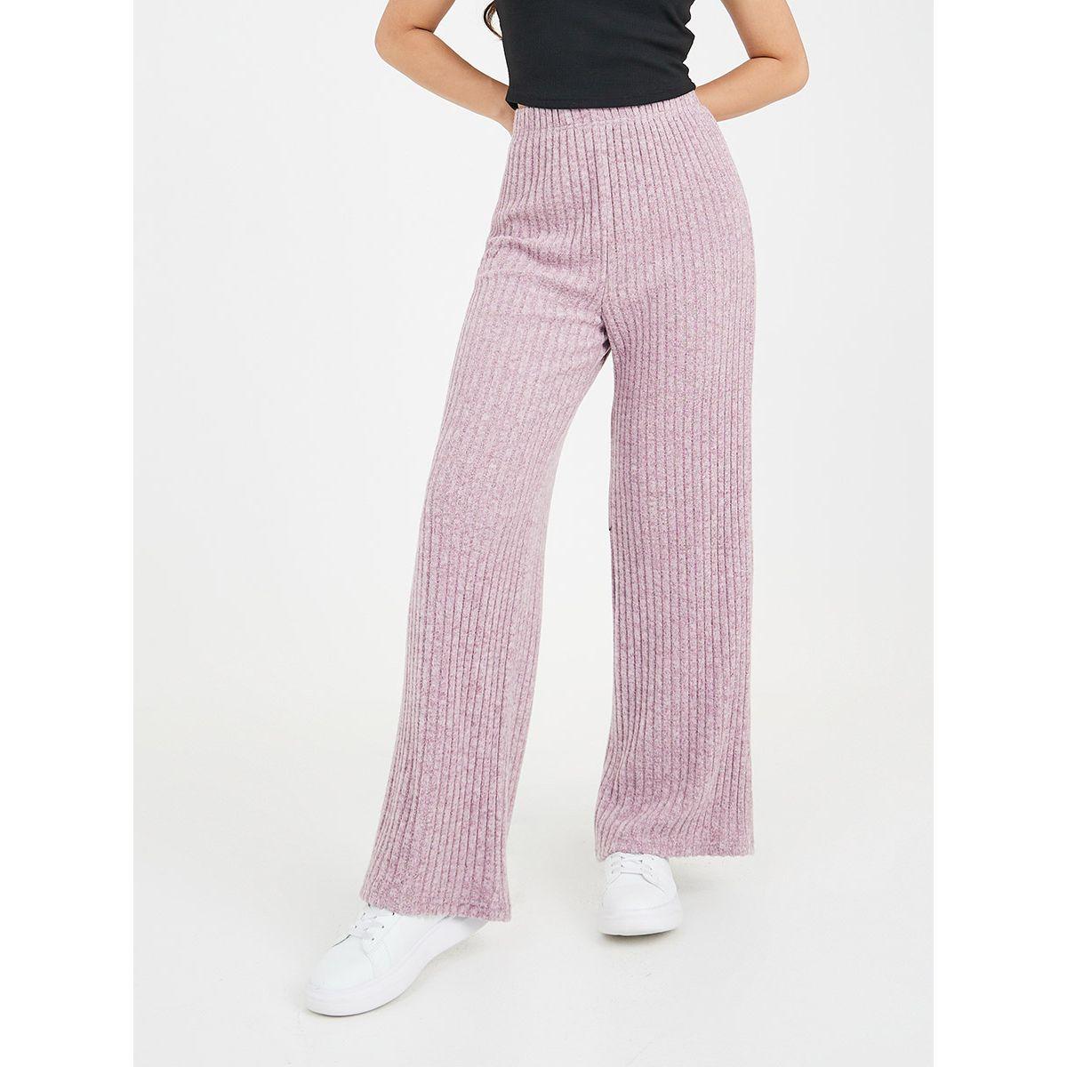 جوغر محبوك بخصر مطاطي-women-clothing-bottoms-joggers-image-1