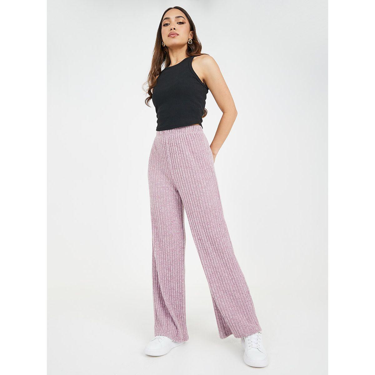 جوغر محبوك بخصر مطاطي-women-clothing-bottoms-joggers-image-2
