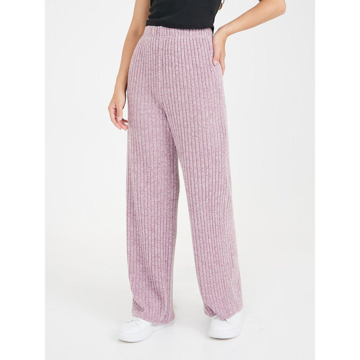 جوغر محبوك بخصر مطاطي-women-clothing-bottoms-joggers-image-3