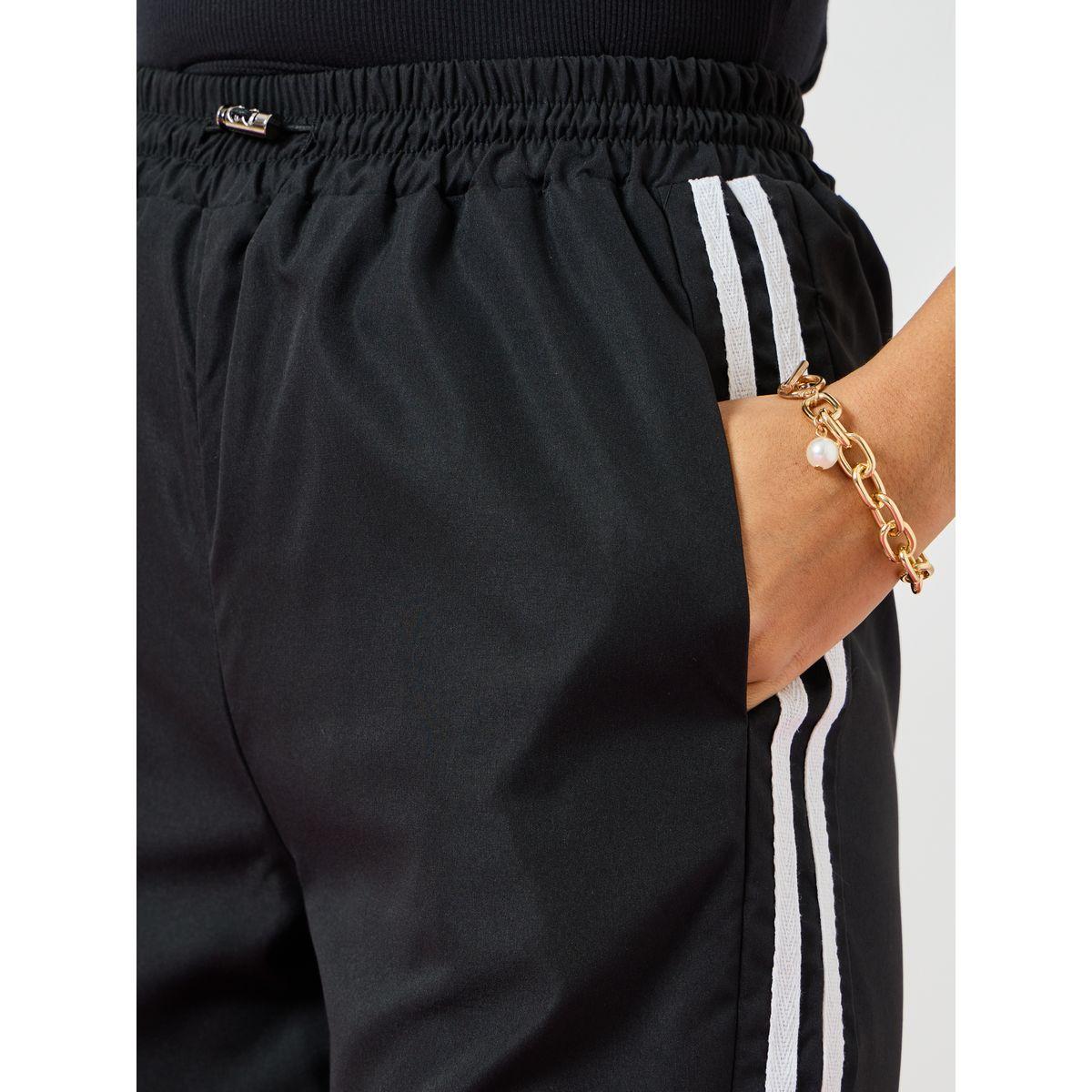 Styli Solid Side Stripe Detail Wide Leg Jogger-women-clothing-bottoms-joggers-image-3